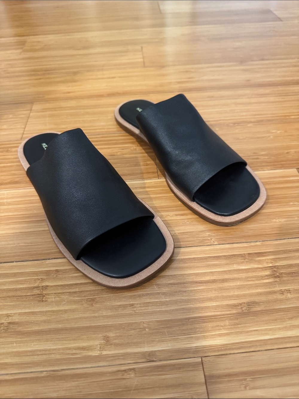 Kelsi Dagger Black Slide Sandal